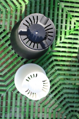 Круглые пластиковые горшки черного цвета, размер - диаметр 10.5, высота 11.8 - Частная коллекция суккулентов ML Collection